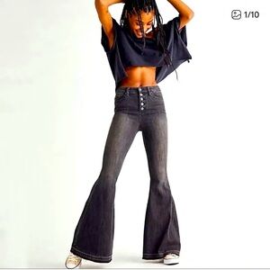 We The Free Black Flare Jeans